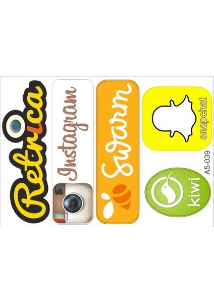 SEVEN KARDEŞLER A5 Sticker 051 Tek Paket Çoklu Sticker