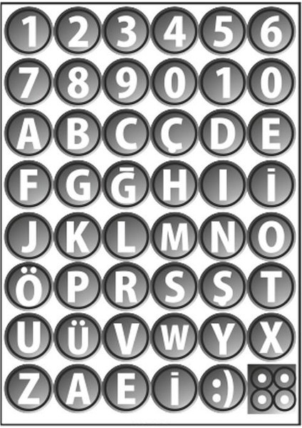 SEVEN KARDEŞLER A4 Sticker 027 Tek Paket Çoklu Sticker