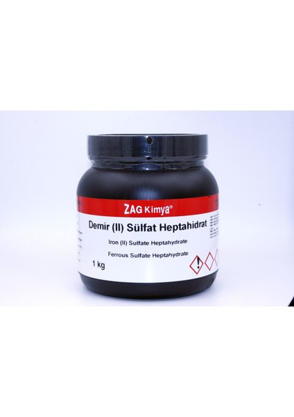 Demir Iı Sülfat Heptahidrat %95-97 Tech Grade 1kg