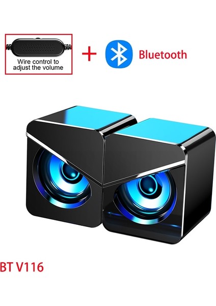 USB Kablolubilgisayar Hoparlörü 4d Stereo - Siyah (Yurt Dışından)