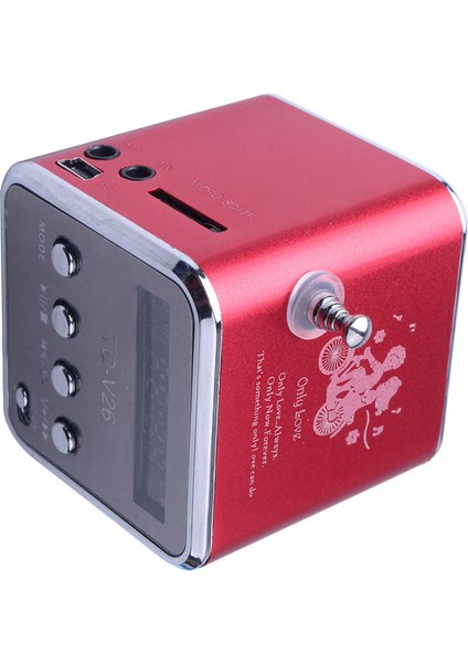 TD-V26 Hoparlör Mini Stereo Hoparlör - Kırmızı (Yurt Dışından)
