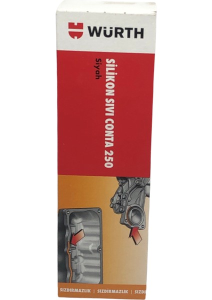 Motor Sızdırmazlık Contası Silikon Sıvı Conta Siyah 250C 70 ml