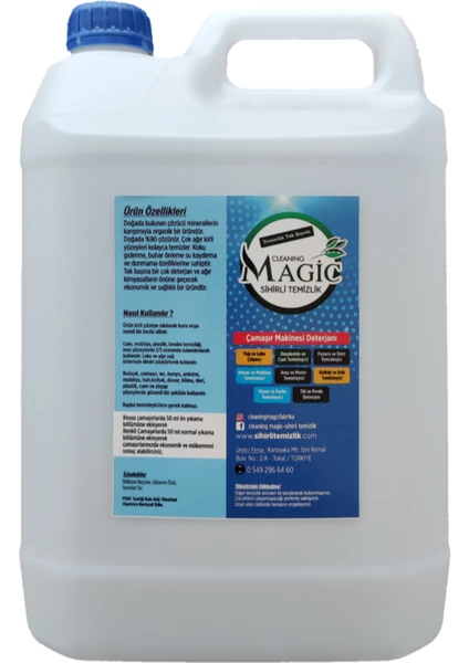 Cleaning Magic Genel Temizlik Yağ Sökücü Leke Çıkarıcı 5 lt