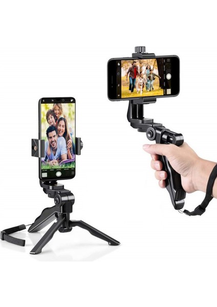 Kamera Tripod Standı Masaüstü Mini Güzellik Bacak Tarzı Tripod Kablosuz Uzaktan Deklanşör ve Telefon Tutucu ile Selfie Çubuğu(Yurt Dışından)