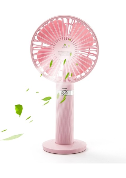 S8 Taşınabilir Sessiz El Handhd Masaüstü Ectric Fan Pembesi (Yurt Dışından)