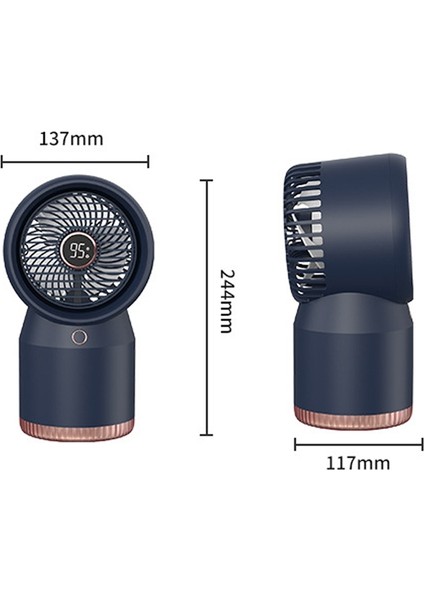 Sprey LED Dijital Ekran Fanı 3600MAH Şarj Edilebilir Mavi (Yurt Dışından) fiyatları