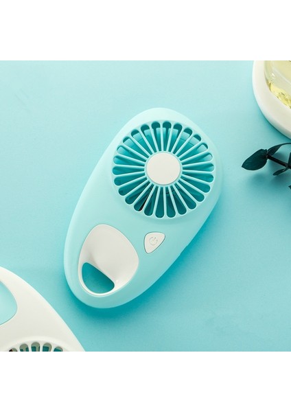 Taşınabilir Mini USB Şarj Edilebilir Fan Beyaz (Yurt Dışından)