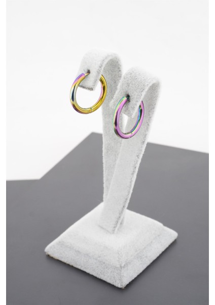 Kadın Çelik Basic Klipsli 1.5 cm Halka Küpe
