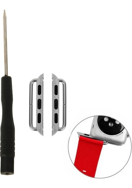 Apple Watch 42MM Metal Toka Gümüşü Için 2 Adet (Yurt Dışından)