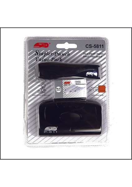 Zımba Makinası Set CS-5811190 Siyah Std