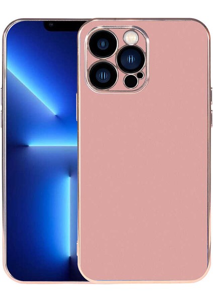 - Apple iPhone 13 Pro - Kılıf Kamera Korumalı Renkli Viyana Kapak - Rose Gold