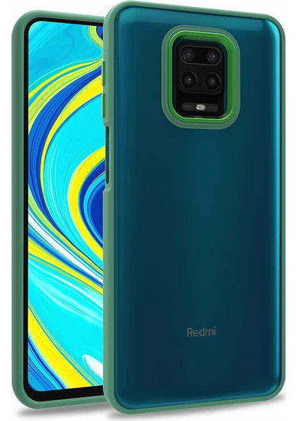 Xiaomi Redmi Note 9 Pro Uyumlu Kılıf Arkası Şeffaf Köşeleri Parlak Renkli Işlemeli Kapak