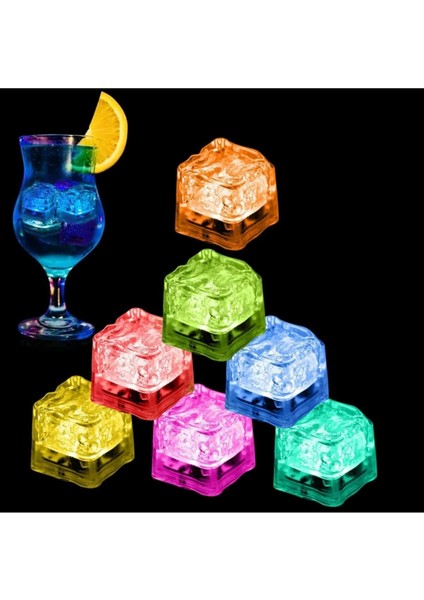 LED Işıklı Buz Küpleri Rgb (12 Adet)