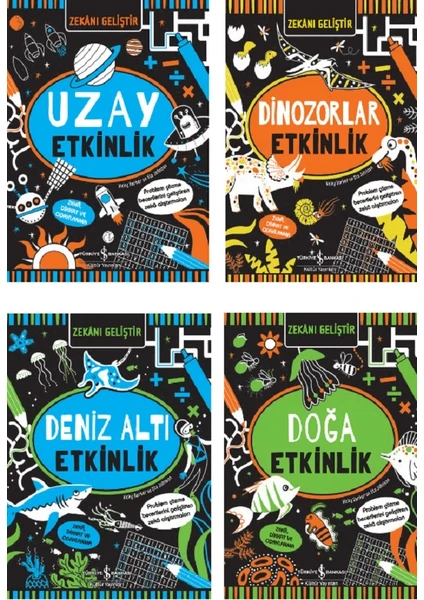 Zekânı Geliştir / Deniz Altı - Uzay - Doğa - Dinozorlar Etkinlik ( Problem Çözme Becerilerini Geliştiren Zekâ Alıştırmaları )