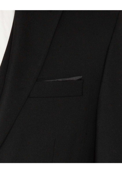 Yelekli Siyah Slim Fit Takım Elbise fırsatları