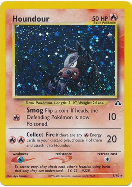 Pokemon Houndour 50HP Kart