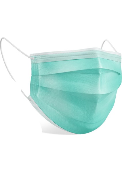 Cerrahi Yeşil Meltblown Kumaş Full Ultrasonik 3 Katlı Cerrahi Maske - Burun Telli fiyatları