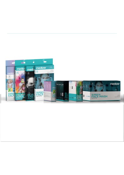 Cerrahi Yeşil Meltblown Kumaş Full Ultrasonik 3 Katlı Cerrahi Maske - Burun Telli modelleri