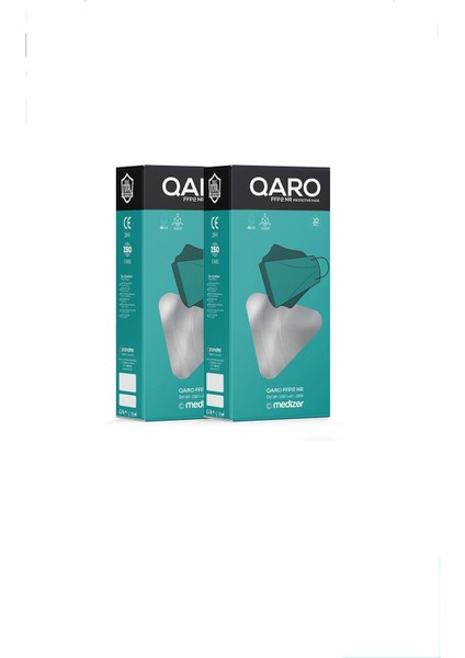 Qaro Beyaz Ffp2 Maske 20'li fiyatları