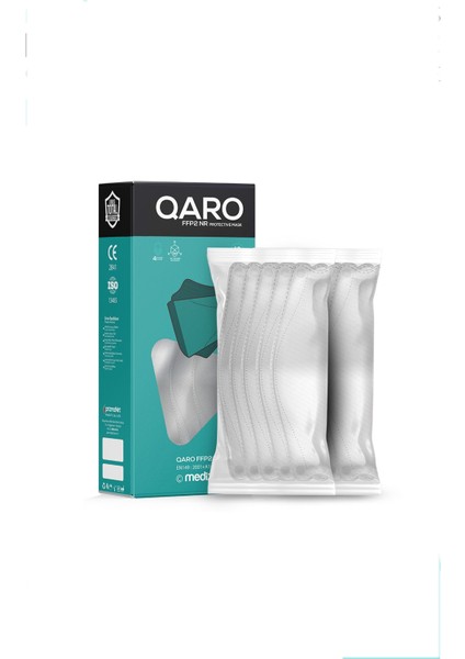 Qaro Beyaz Ffp2 Maske 20'li fırsatları