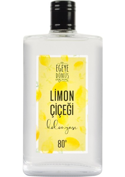 Limon Çiçeği Kolonyası Cam Şişe 200 Ml (80 Derece) - (Parfümlü)