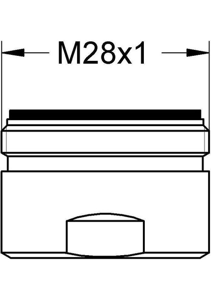 Ban Bat Perlatör M 28 x 1 Dış Diş - 13927000