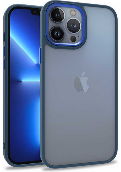 Apple iPhone 13 Pro Max Kılıf Kamera Korumalı Mat Renkli Silikon
