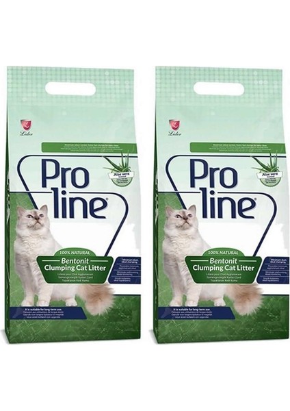 Proline Topaklanan Ince Aloe Veralı Kedi Kumu 5lt 2 Adet