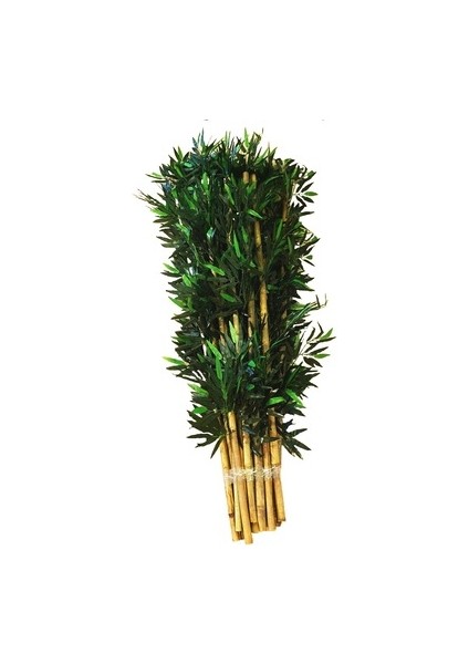 24 Adet Yapay Bambu Çubukları 2 Bağ Orijinal Bitkili Bamboo