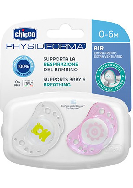 Air Emzik Silikon Pembe 0-6 Ay 2'li