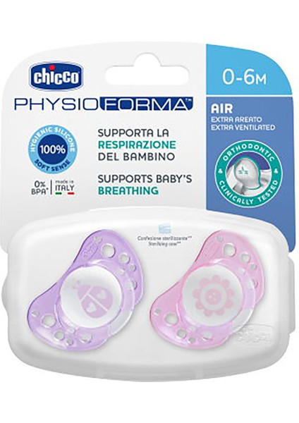 Air Emzik Silikon Pembe 0-6 Ay 2'li modelleri