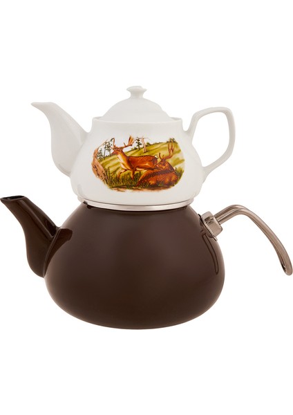 Legend Midi Grove Porselen Demlikli Çaydanlık Takımı