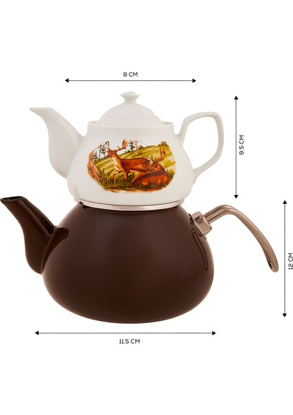 Legend Midi Grove Porselen Demlikli Çaydanlık Takımı modelleri