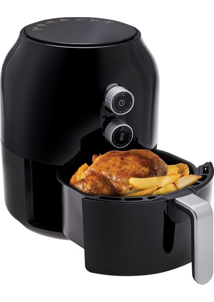 Multifry Siyah Air Fryer Yağsız Fritöz 3,5 L