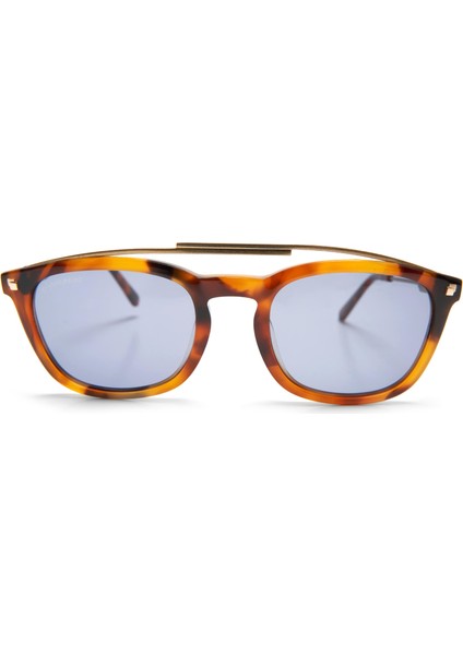 Sean Unisex Güneş Gözlüğü DQ0272 53V 50 21 145 Kahverengi Asetat ve Bronz Metal Made In Italy