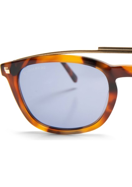 Sean Unisex Güneş Gözlüğü DQ0272 53V 50 21 145 Kahverengi Asetat ve Bronz Metal Made In Italy fiyatları