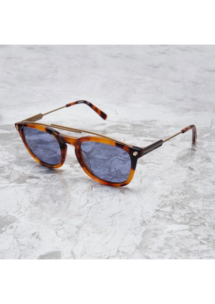 Sean Unisex Güneş Gözlüğü DQ0272 53V 50 21 145 Kahverengi Asetat ve Bronz Metal Made In Italy modelleri
