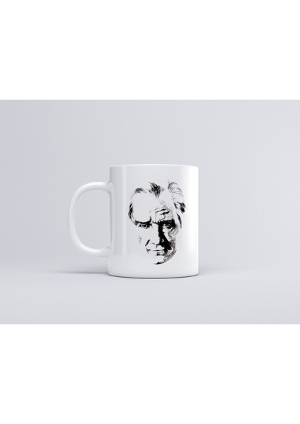 Atatürk Kara Kalem Portre Kupa Mug
