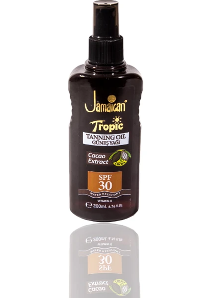 Jamaican Tropic Premium Bronzlaştırıcı Güneş Kremi Sprey Kakao Özlü SPF30 200 Ml. SUNDEPA1009