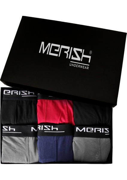 Erkek 6'lı Premium Likralı Boxer ( KUTULU ÜRÜN )