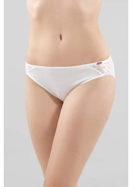 Dantelli Modal Krem Slip 1349