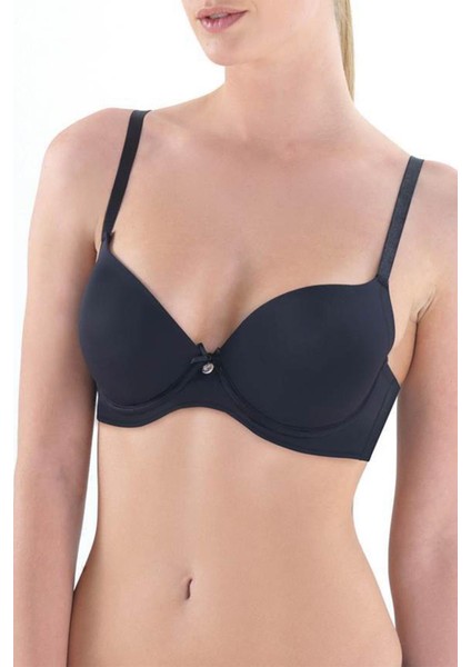 Kadın Essential Dolgusuz Soft Kap Siyah Sütyen 3005
