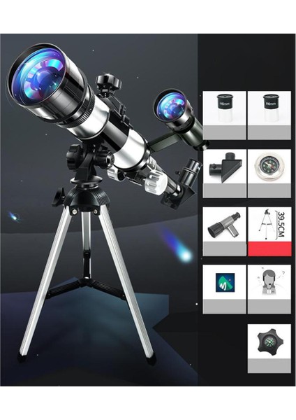 Astronomi İçin Taşınabilir 70 mm. Astronomik Reflektör Teleskop Kiti Dayanıklı (Yurt Dışından)