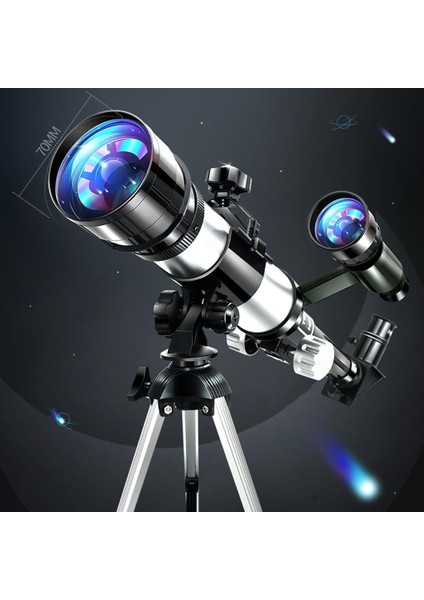 Astronomi İçin Taşınabilir 70 mm. Astronomik Reflektör Teleskop Kiti Dayanıklı (Yurt Dışından)