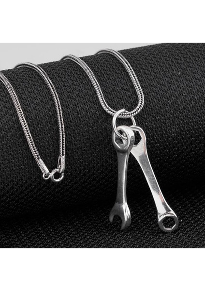 Tamir Anahtarı Tasarımlı 925 Ayar Gümüş Kolye