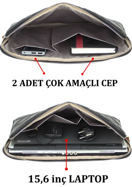 Case Club 15,6 Inç Laptop ve Macbook Kılıfı Darbe Emici Koruma Su Geçirmez Dış Yüzey