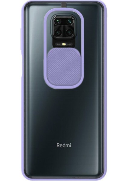 Xiaomi Redmi Note 9 Pro Kamera Korumalı Sürgülü Lensi Kılıf Ekran Koruyucu