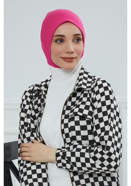 Tesettür Iç Bone,fuşya,tb-5