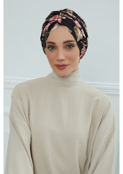 Desenli Tesettür Bone,desen 34,b-9yd