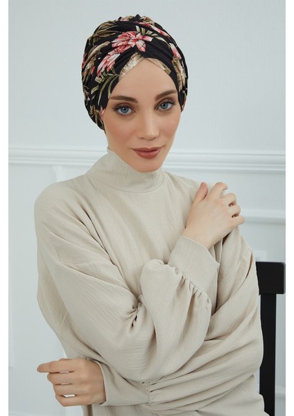 Desenli Tesettür Bone,desen 34,b-9yd